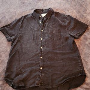 Black Lucky Brand S/S button down shirt